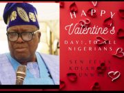 Senator Felix Kolawole Ogunwale “Jumokol” Extends Warm Valentine’s Day Greetings to Nigerians, Calls for Unity and Love